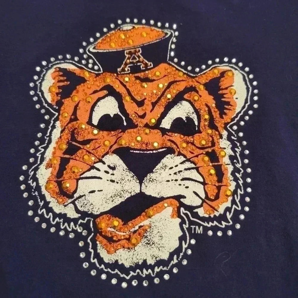 The Orginal Retro Brand Navy Auburn Tigers Long Sleeve Shirt - Picture 2 of 5